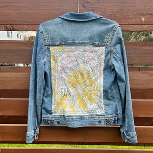 Upcycle Tarot “The Sun” Jean Jacket
